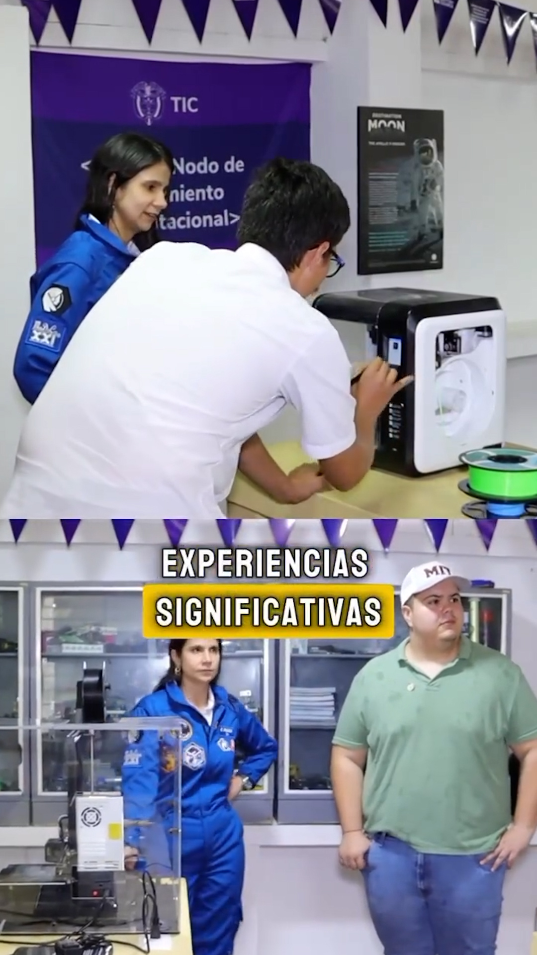 Inspiración espacial para jóvenes estudiantes