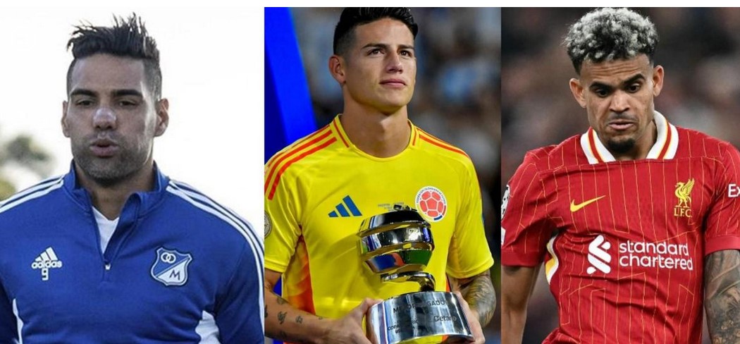 Falcao, Luis Díaz y James lanzan tienda deportiva en Bogotá