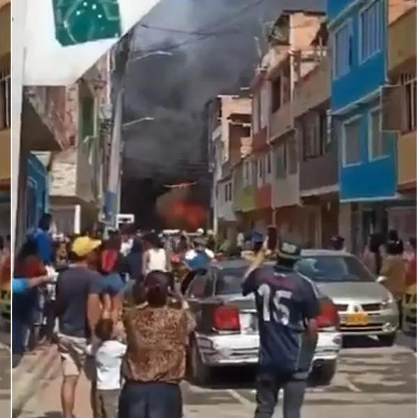 Voraz incendio en el sur de Bogotá moviliza a varias estaciones