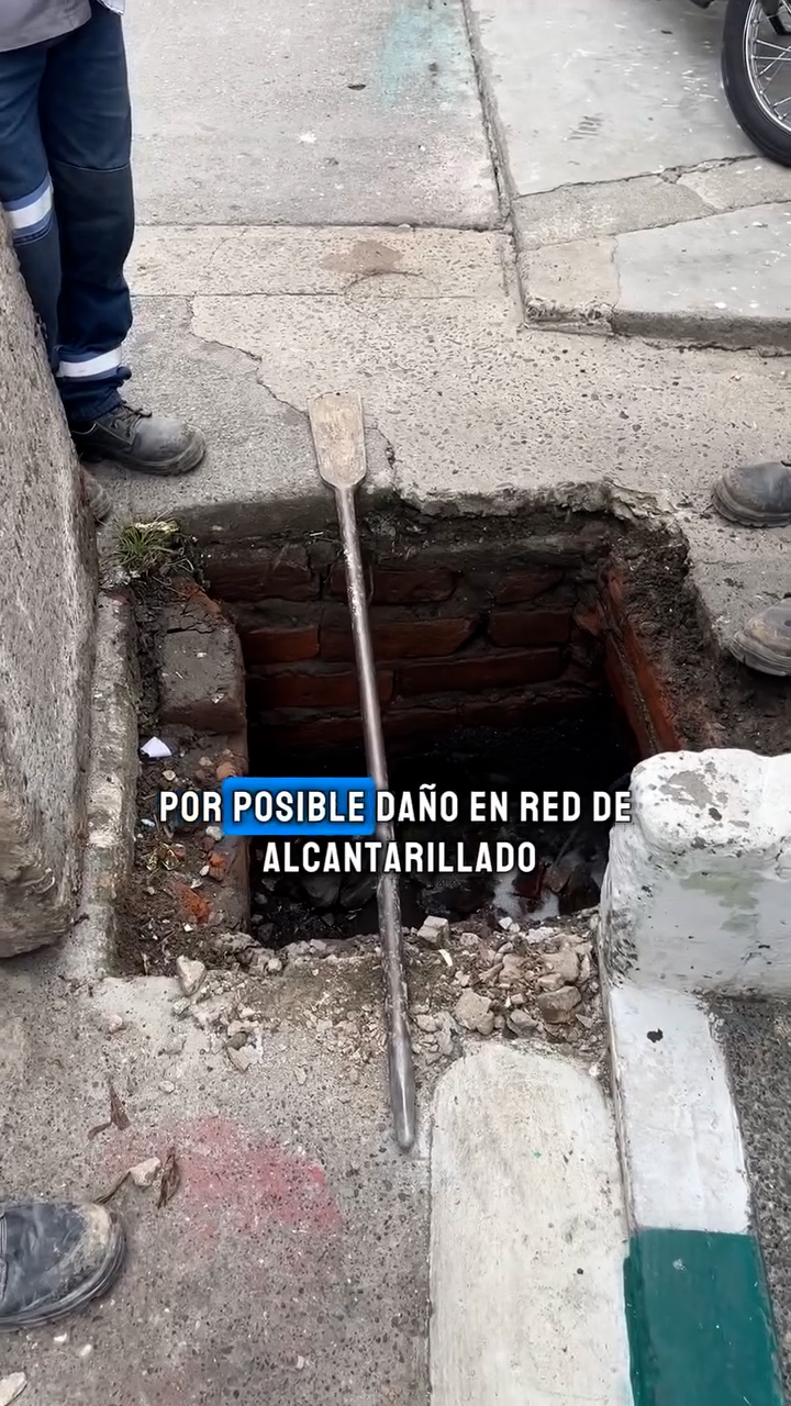 Emcartago responde al alcalde con reparación de alcantarillado