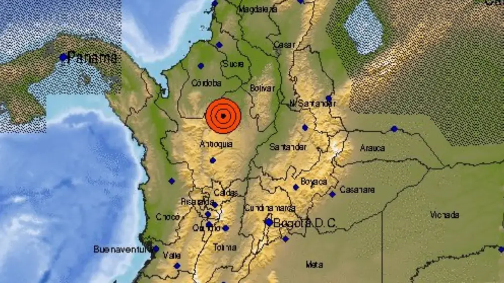 Temblores nocturnos impactan Colombia el 25 y 26 de diciembre