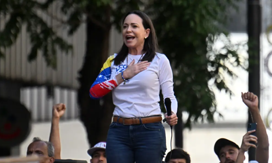 Detención de María Corina Machado tras protesta en Venezuela