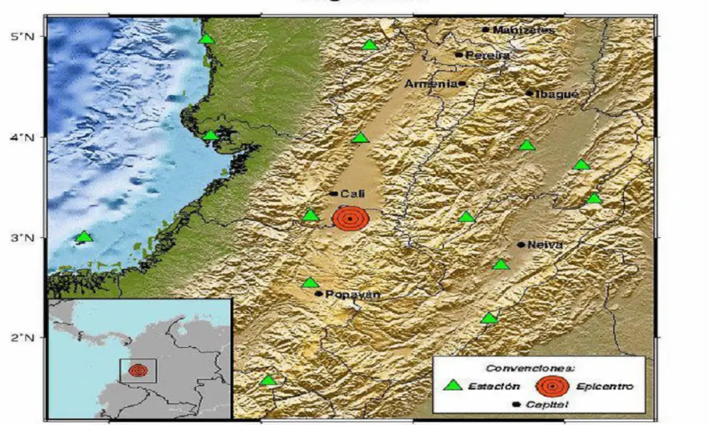 Temblor de 3,2 sacudió el Cauca