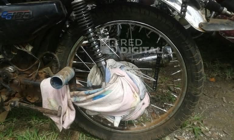 Bebé muere tras accidente en motocicleta