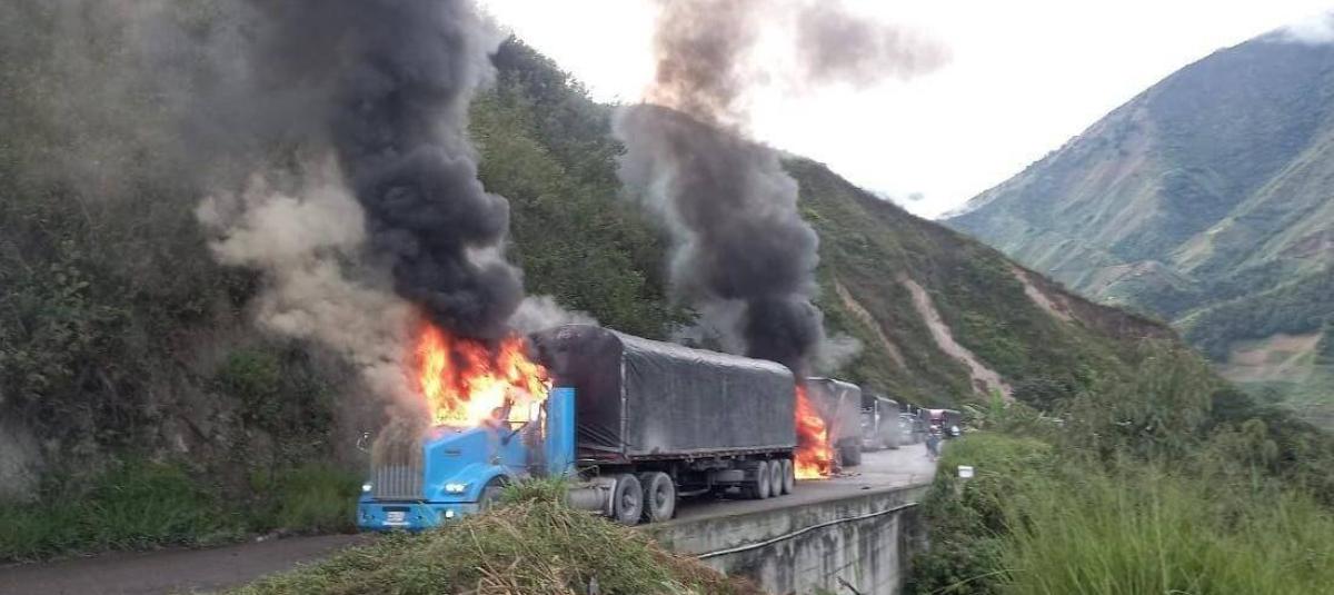 Asesinan a conductor en Ocaña, e incendian un camión en ataque armado