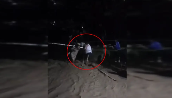 Video: hombre fue rescatado tras ser arrastrado por río Hato