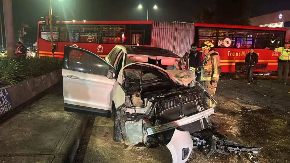 Video impactante del accidente en Bogotá