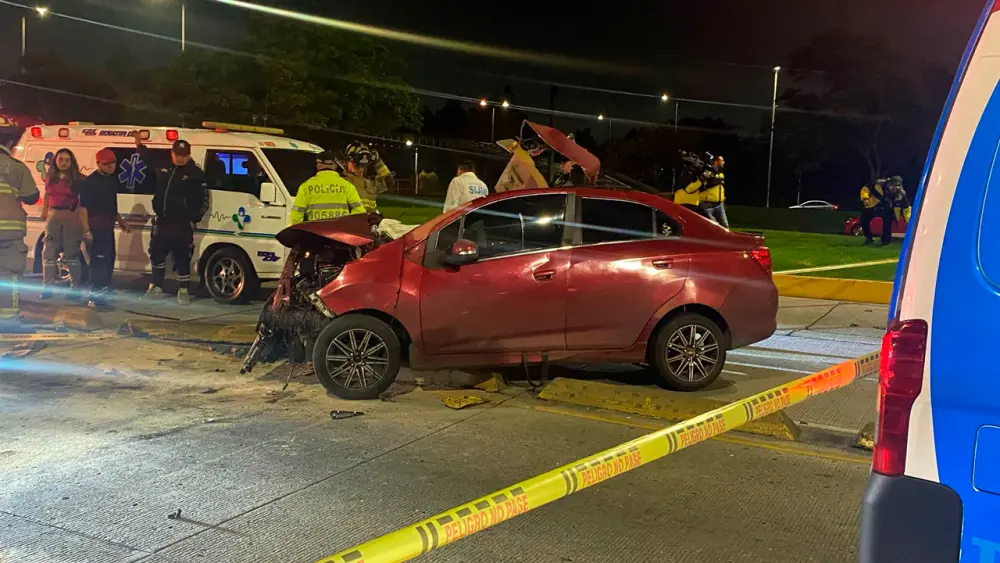 Fatal accidente en importe avenida de Bogotá