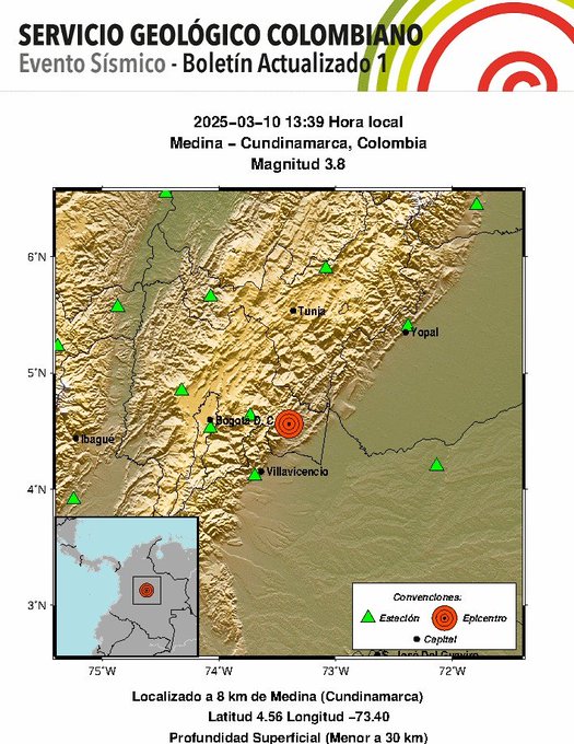Gran estruendo: fuerte temblor sacude la tarde