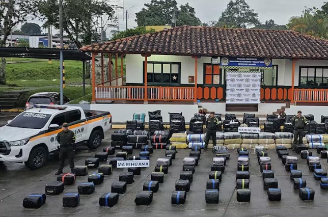 Policía incauta 3,5 toneladas de marihuana en el Eje Cafetero