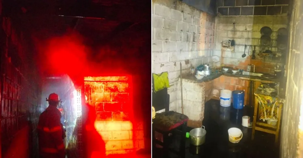 Incendio en el Quindío por vela encendida