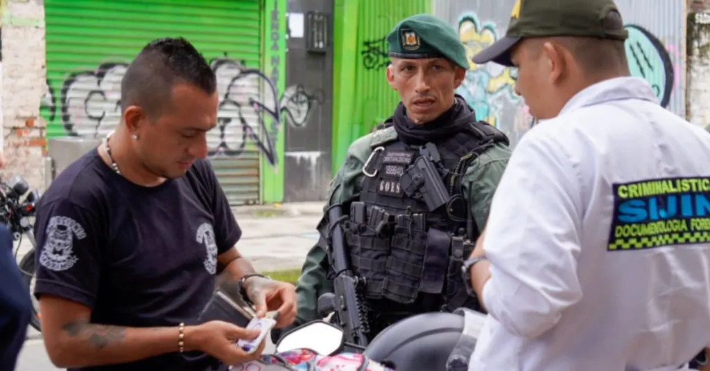 Operativo de seguridad en Armenia
