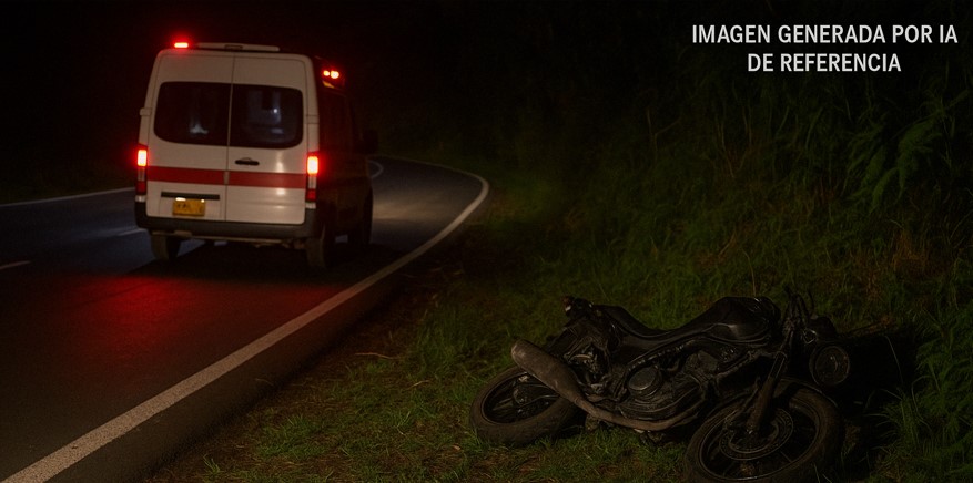 Accidente deja a un joven de 17 años como víctima fatal