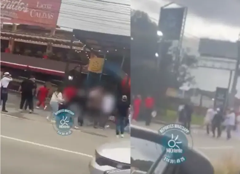 Golpean a presunto ladrón cerca del aeropuerto de Rionegro