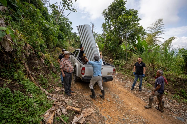 Apoyo a campesinos de Quinchía tras vendaval