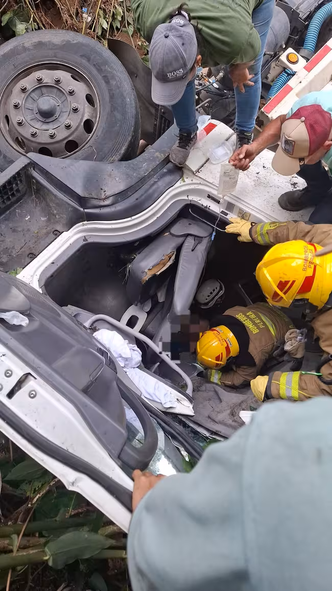 Accidente en Pereira: cantante ayudó en lo que pudo
