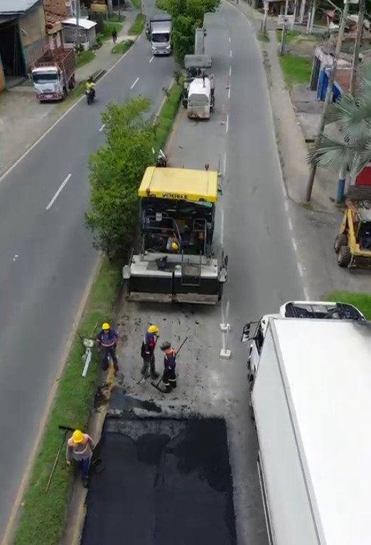 Intervención de la vía doble calzada variante inicia