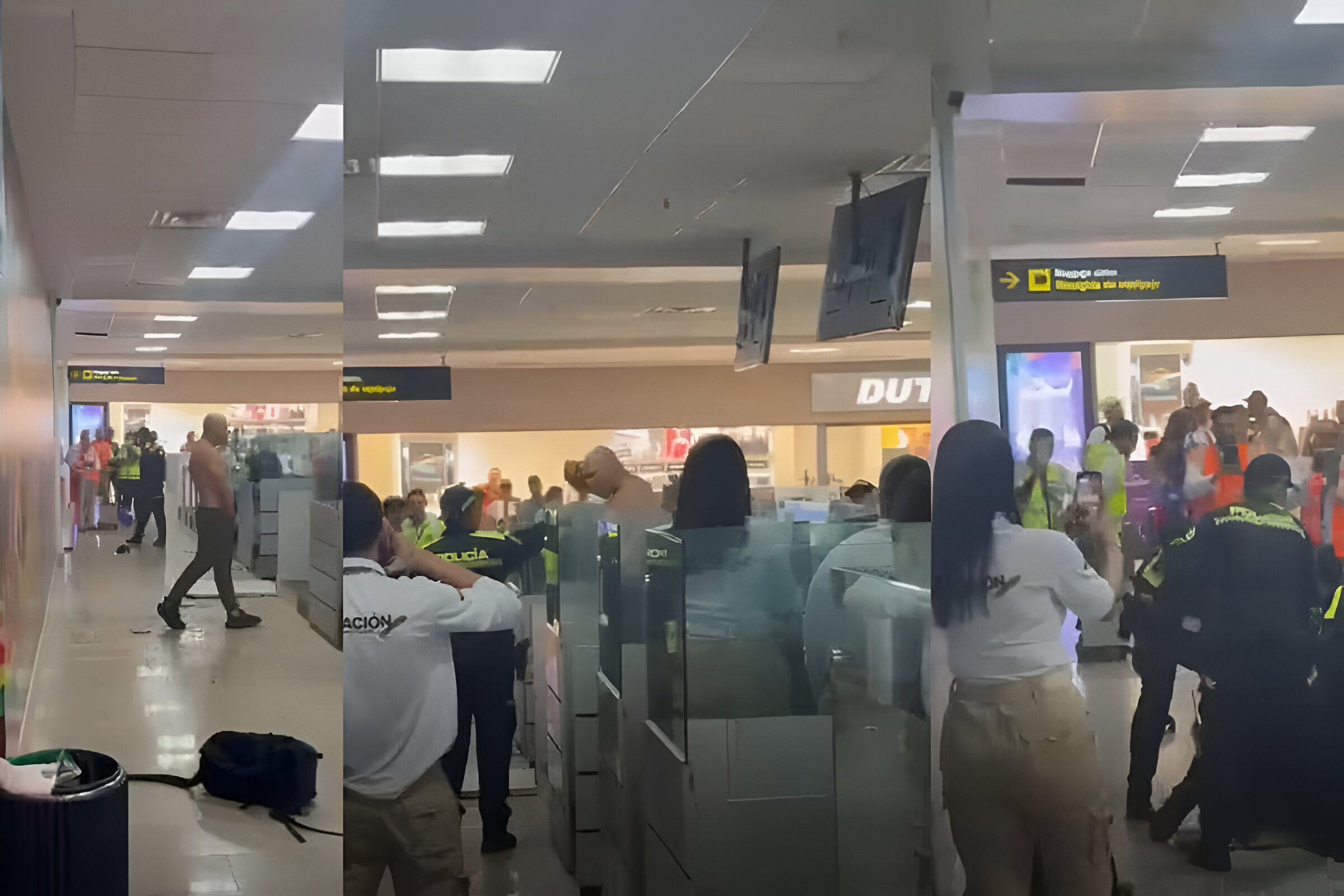 Turista extranjero desata caos en aeropuerto colombiano