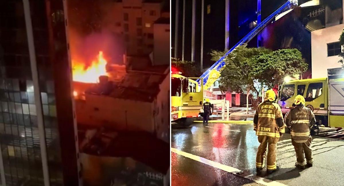 Incendio en clínica de Medellín obliga evacuación de pacientes