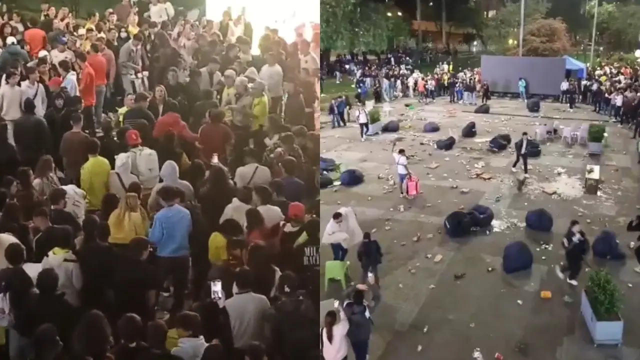 Impactante riña tras Colombia vs Venezuela