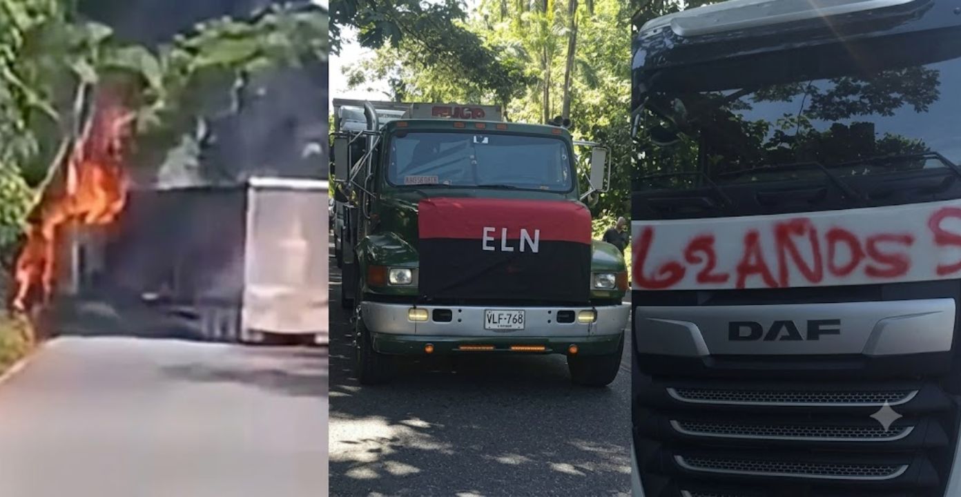 Camión incendiado volvió a sembrar temor en una vía nacional