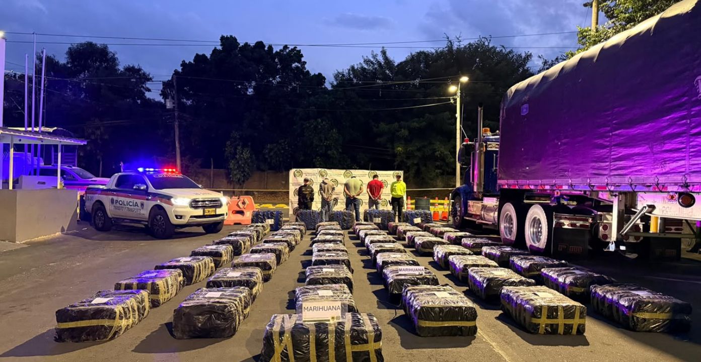 Dos toneladas de marihuana incautadas en Palmira y Obando