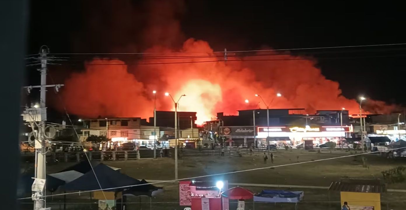 Incendio en Candelaria generó alarma cerca de viviendas