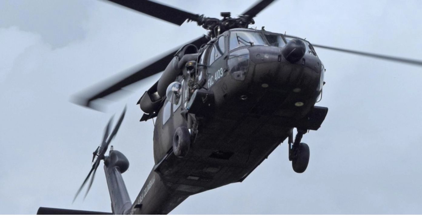Helicóptero militar cae en Cauca y deja varios heridos