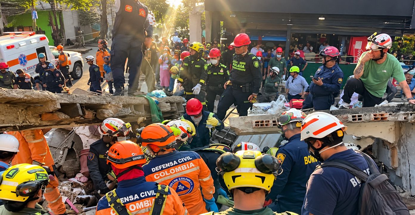 Mujer fue rescatada tras colapso de vivienda en Pereira