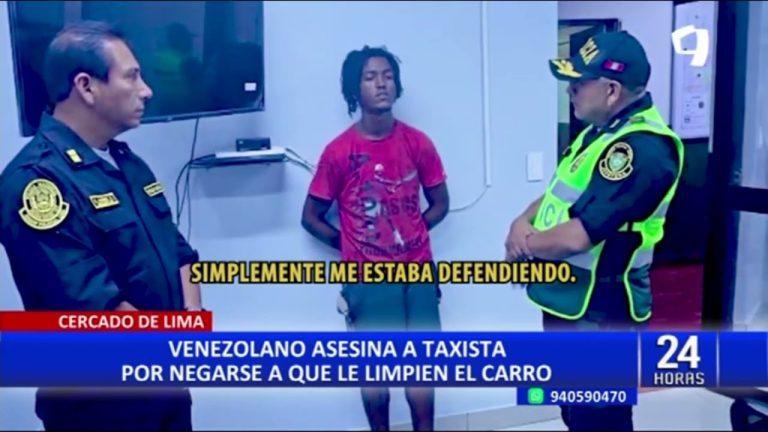 Limpiavidrios asesina a conductor de taxi en Perú tras negarse a darle dinero
