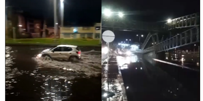 Inundaciones paralizan vías principales en Bogotá