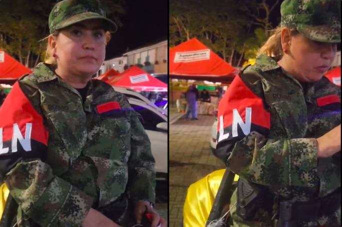 Funcionaria disfrazada el ELN