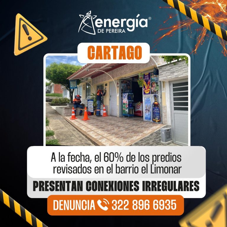 Energía de Pereira le pone freno al robo de luz en Cartago