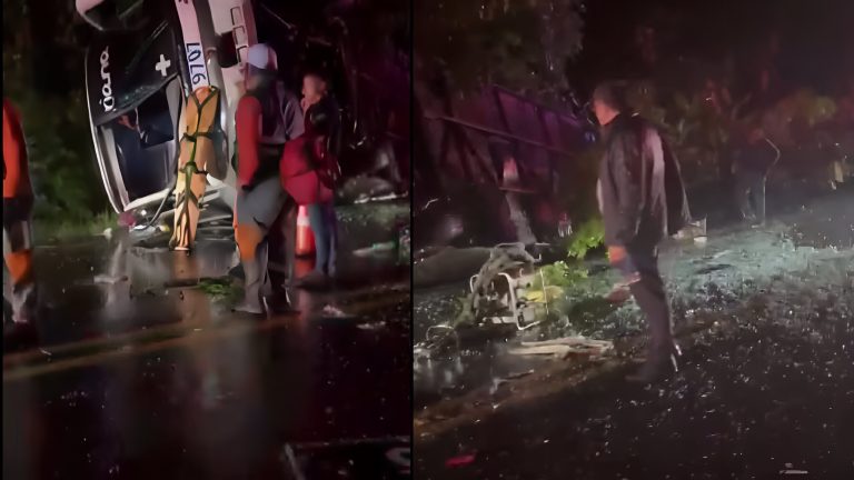 Bus se volcó entre Cúcuta y Cali: deja víctimas y heridos