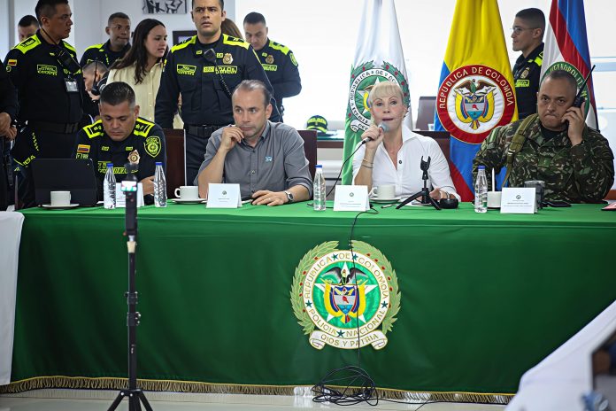 Gobernadora Dilian Francisca Toro entrega balance del primer día del paro general en el Valle del Cauca.