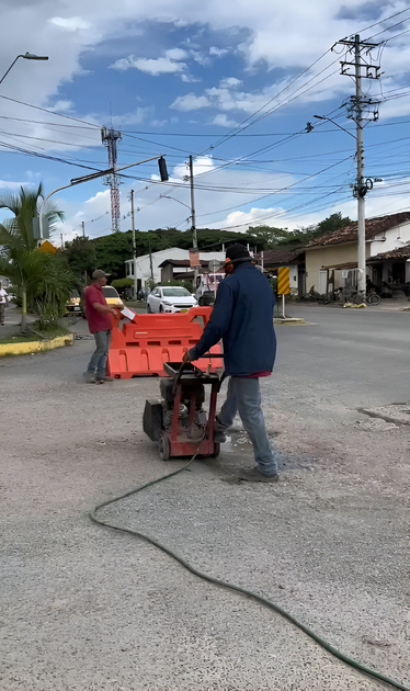 Programa Cero Huecos en vía Santa Ana