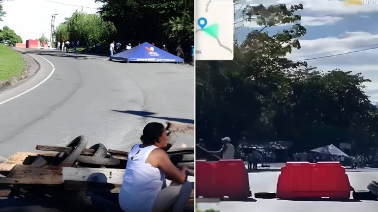 Bloqueada la vía Buenaventura–Buga por protestas