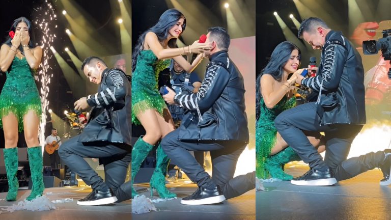 Jhonny Rivera pidió matrimonio a su novia frente a 12 mil personas