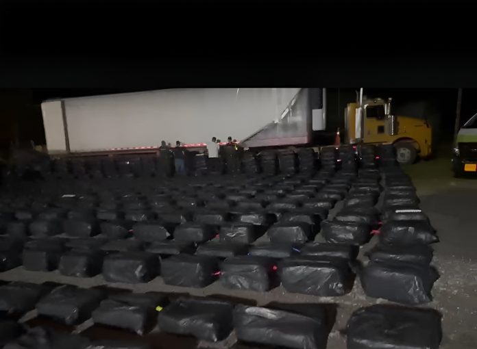 Cae cargamento de marihuana en camión interceptado