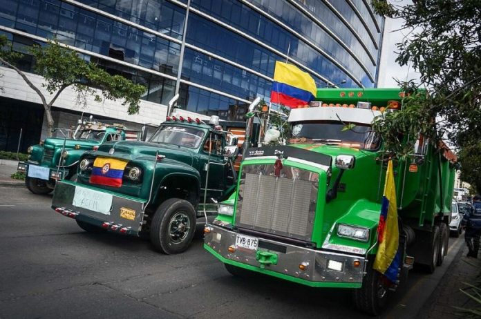Paro camionero en el Suroccidente colombiano