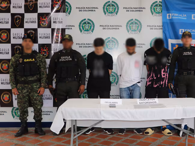 Autoridades durante operativo en Pereira