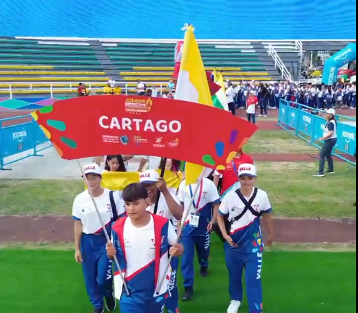 Delegación cartagüeña en la inauguración de los Juegos Deportivos 2025