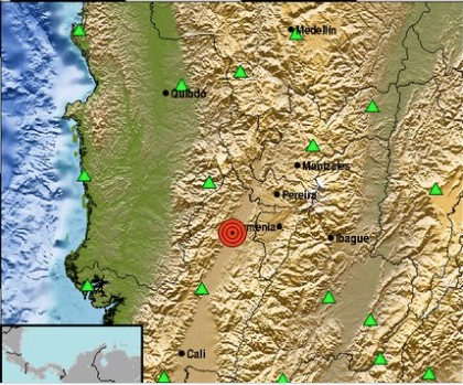 Temblor registrado en Roldanillo, Valle del Cauca