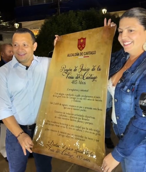 Inicio oficial de la Feria de Cartago 485 años con artistas locales