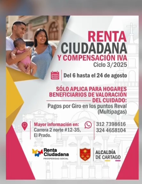 Tu pago en Cartago: puntos habilitados y método