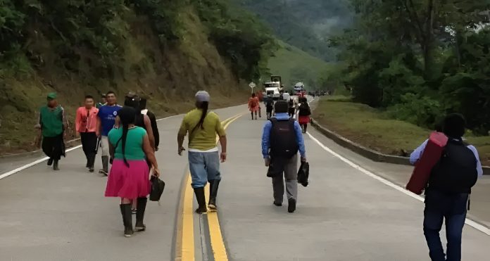 Bloqueos indígenas afectarán la vía Panamericana entre Quibdó y Pereira.