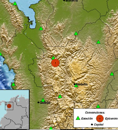 Colombia registra sismos en Uramita y Garzón según reporte del SGC.