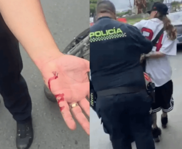 Agente de tránsito herido recibe atención médica tras operativo en Dosquebradas