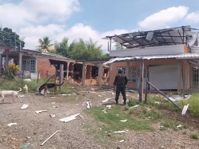 Atentado contra la Policía en zona rural de Jamundí deja daños en Robles