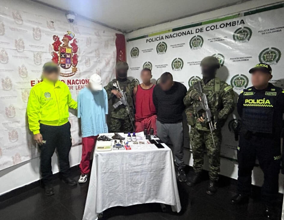 Captura en Belén de Umbría durante operativo conjunto de la Policía y el Ejército en Risaralda